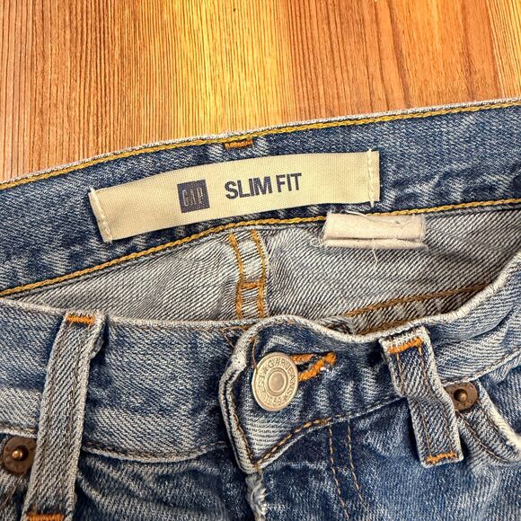 Gap Slim Fit Medium Wash Bootcut Jeans - Size 27 - Picture 4 of 7